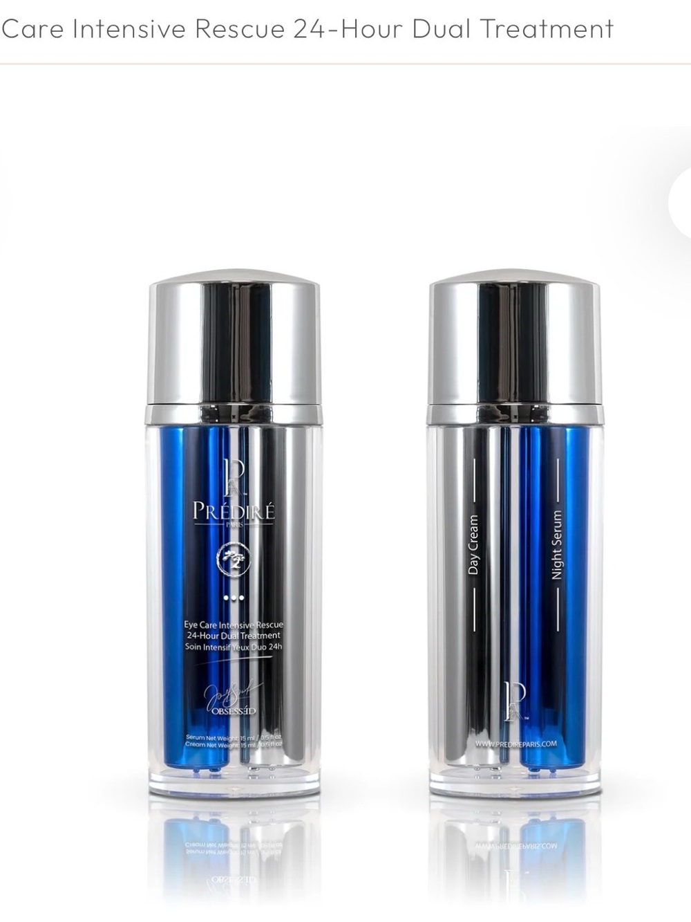 New Predire Paris Eye Care Intensive Rescue Dual Treatment  — Blue - Picture 2 of 16